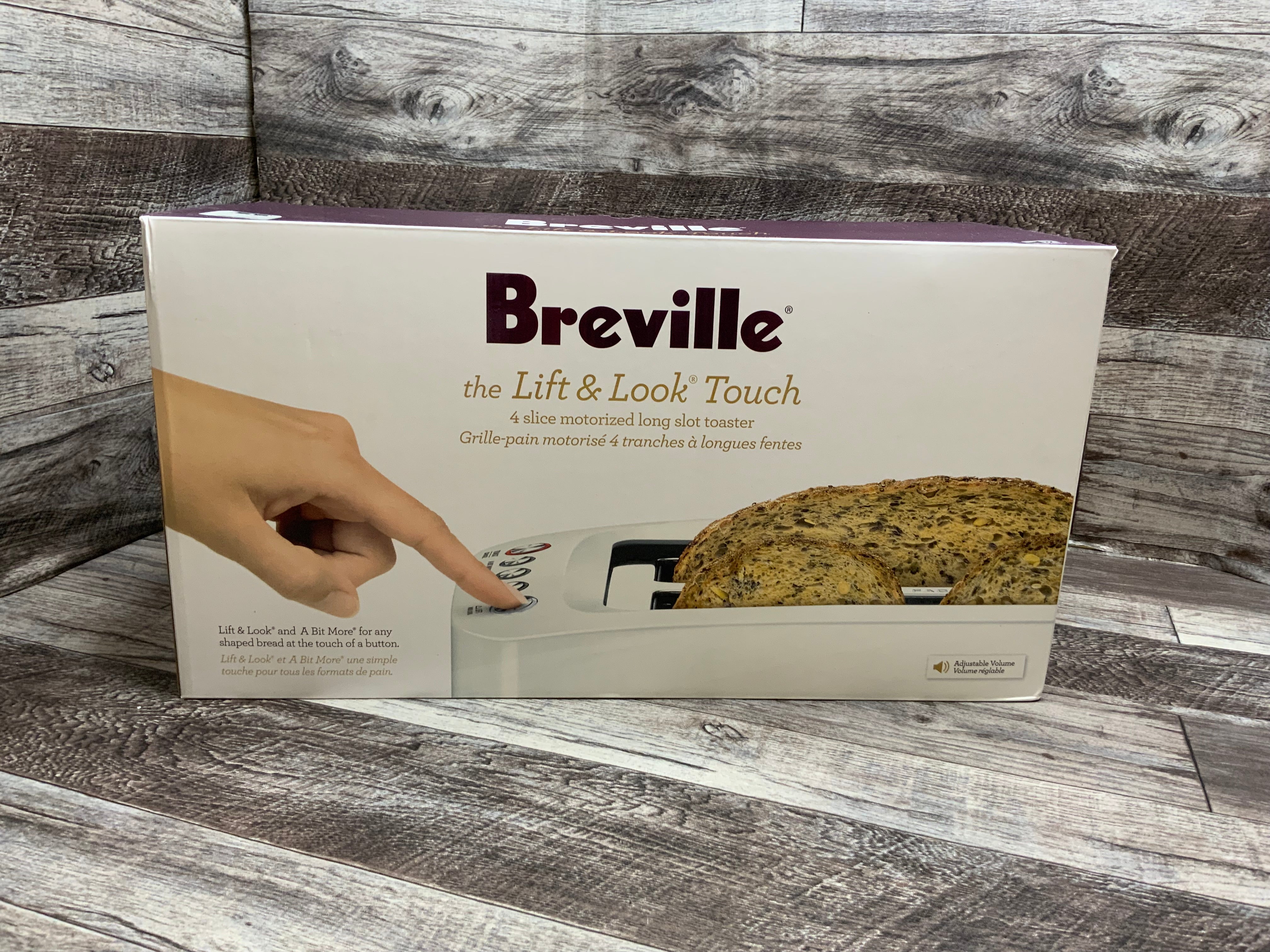 Breville Lift & Look 4 Slice Long Slot Toaster White - BTA630XL (8076249628910)